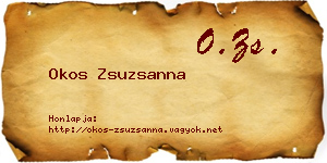 Okos Zsuzsanna névjegykártya